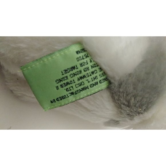 Target Tri Russ White Rabbit Gray Eye 7.5"Bunny Plush - Picture 8 of 8